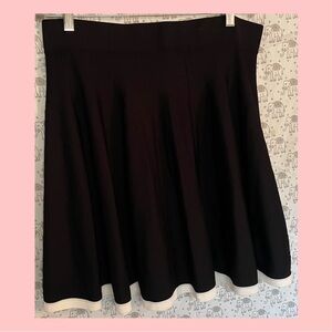 Ivanka Trump Black Midi A-line Skirt for Casual Work